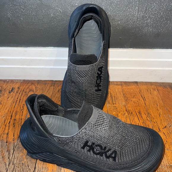 Hoka One Restore TC Black Women 8 Slip on Shoes Gray Black Mens 7 - Picture 7 of 7